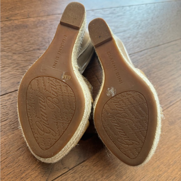 Nude wedge sandals by in size 6.5US. Used twice, in like new condition. - Picture 3 of 7